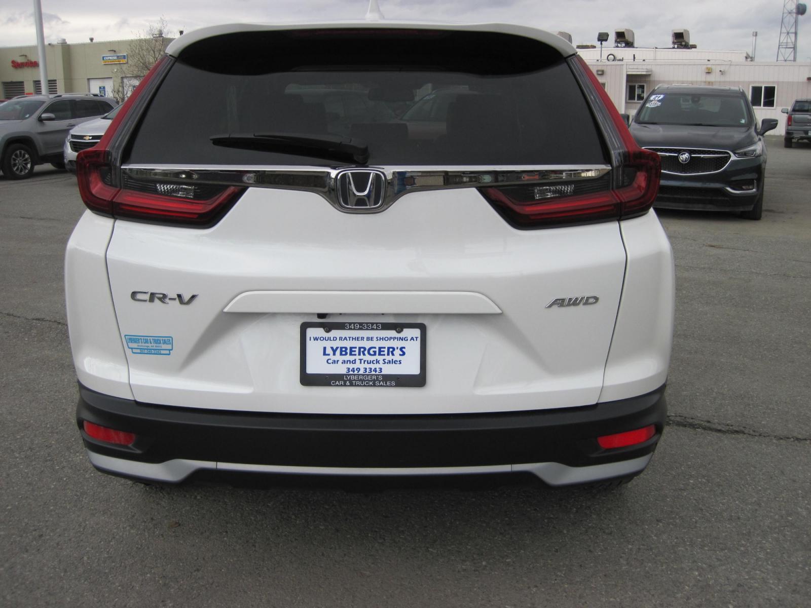 2022 white /Tan Honda CR-V EX-L AWD (2HKRW2H8XNH) , automatic transmission, located at 9530 Old Seward Highway, Anchorage, AK, 99515, (907) 349-3343, 61.134140, -149.865570 - Low miles On this Honda CR-V EX-l Sunroof, remote start come take a test drive. - Photo #4